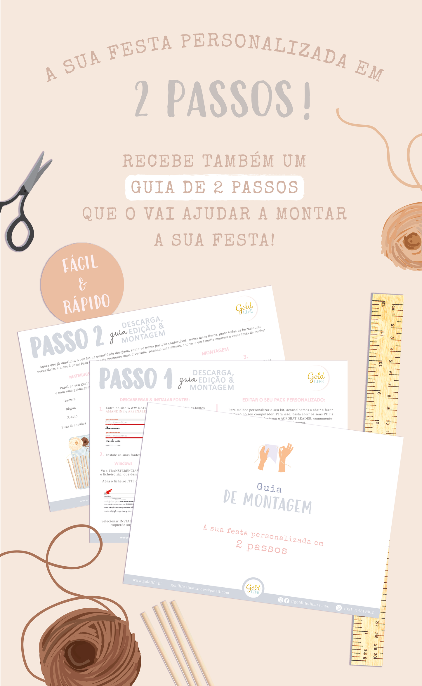 KIT DE FESTA RATINHO DO CAMPO editável