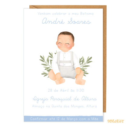 Convite Digital Baby Blue