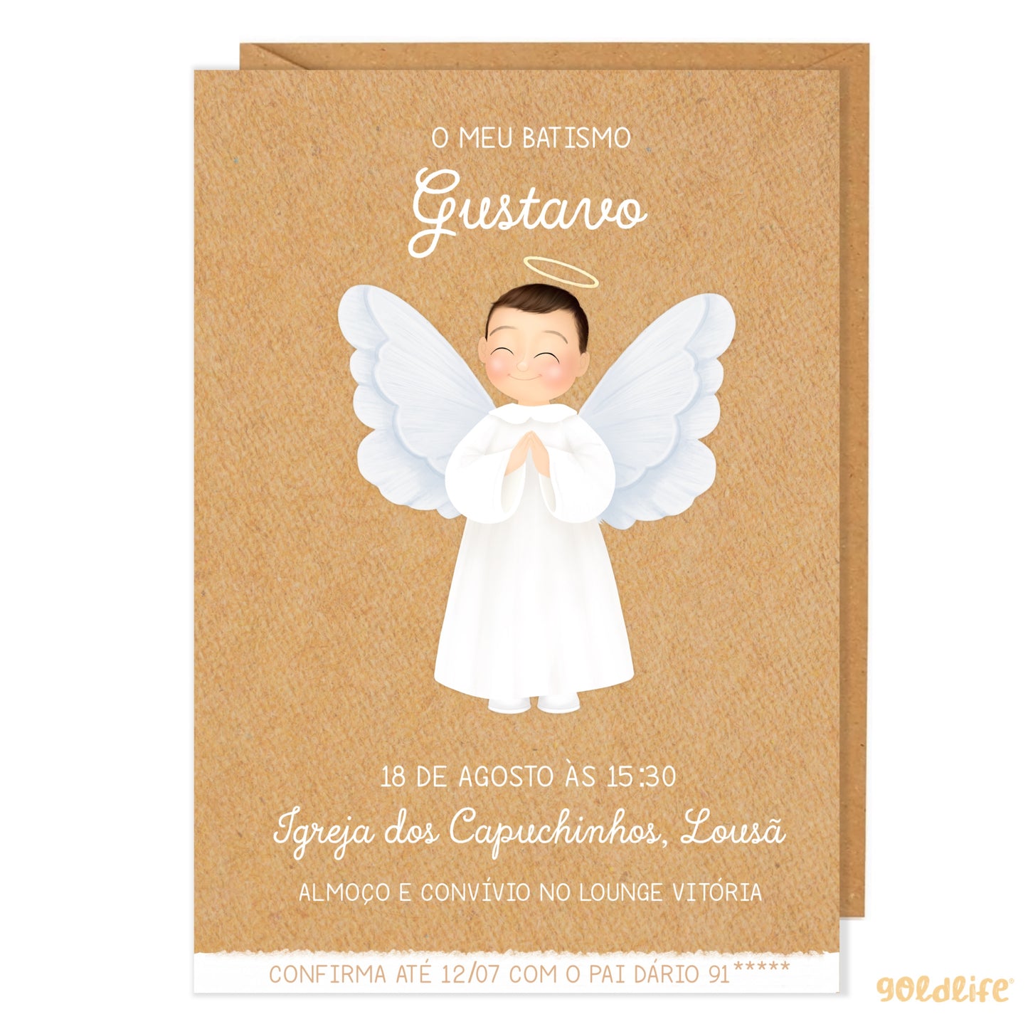 Convite Digital Anjo Menino