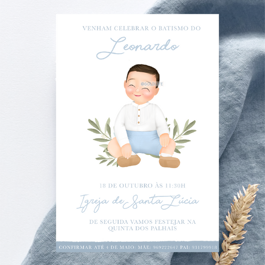 Convite Digital BABY BLUE